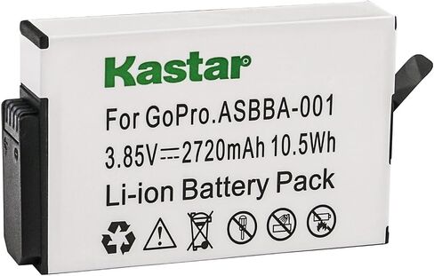 Kastar 3-Pack ASBBA-001 Battery 3.85V 2720mAh Replacement for GoPro Camera ASBBA-001 Fusion Battery, GoPro ASBBA-001 Battery, Gopro Fusion 360-Degree Action Camera, Gopro Fusion VR 360 Camera in Saudi Arabia