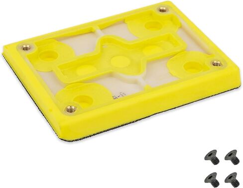 TGR 3" x 4" Sanding Backup Pad - Made in USA (Vacuum Hook Face) in Saudi Arabia