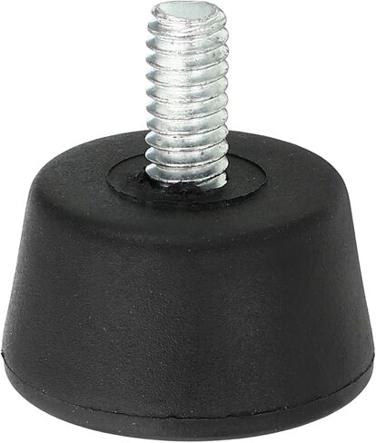 Universal 1/4" x 1.3" Rubber Tripod Feet, Anti-Slip Tripod Replacement Parts for Camera Tripods Monopod, Black in Saudi Arabia