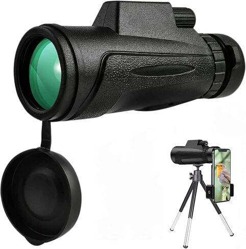 12X50 HD Small Portable Telescope for Adults. High Power Waterproof Small Portable Telescope Telescope. with Smartphone Adapter&Tripod for Wildlife Bird Wa in Saudi Arabia
