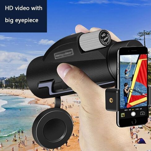 Monocular Telescope, Portable Monoculars Golden Magnification Spin-up Goggles Watching Concerts High Magnification HD Mobile Phone Can Be Connected, for Adult Bird Watching, Outdoor Hunting, Tr in Saudi Arabia