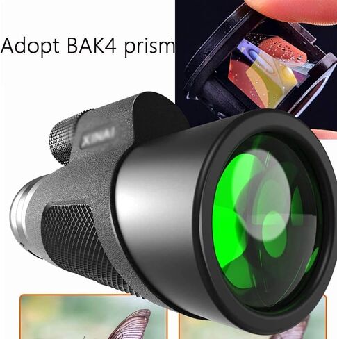 Monocular Telescope, Portable Monoculars Golden Magnification Spin-up Goggles Watching Concerts High Magnification HD Mobile Phone Can Be Connected, for Adult Bird Watching, Outdoor Hunting, Tr in Saudi Arabia