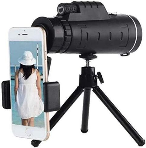 تلسكوب أحادي ، طاقة عالية مع Tripod Bird Watched Telescope مع ترايبود للهواتف المحمولة ، مناسبة للتخييم في الصيد البري لمشاهدة الطيور البالغة ، والصيد في الهواء الطلق ، TRA in Saudi Arabia