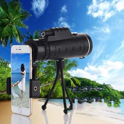 تلسكوب أحادي ، طاقة عالية مع Tripod Bird Watched Telescope مع ترايبود للهواتف المحمولة ، مناسبة للتخييم في الصيد البري لمشاهدة الطيور البالغة ، والصيد في الهواء الطلق ، TRA in Saudi Arabia