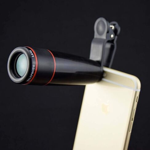 مناظير عالية الطاقة ، التلسكوب أحادي العين ، لمشاهدة الطيور مشاهدة الحياة البرية في التخييم السفر للهاتف الذكي 12 مرة للداخلية/الخارجية ، أسود in Kuwait