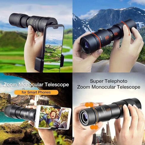 التلسكوب أحادي العين ، 4K 10-300x40mm Teamepeho Tephoto Telescope أحادي ، تلسكوب خفيف الوزن الخفيف في الهواء الطلق مع ترايبود ومقطع ، رائع للصيد في مراقبة الطيور ، من أجل الزنا in Saudi Arabia