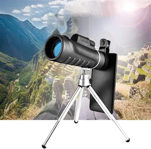 Monocular Telescope, 40x60telescopes, High-Power High-Magnification Low Light, Monoculars Equipped with Telescopic Tripod Mobile Phone Holder Adult Telescope Suitable for Viewing, Hiking, Trave in Saudi Arabia