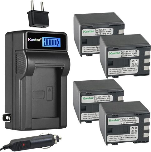 Kastar NB-2L24 BP-2L24 LCD AC Battery Charger Compatible with Canon NB-2L, NB-2LH, NB-2L12, NB-2L13, NB-2L14, NB-2L18, NB-2L24, BP-2L5, BP-2L12, BP-2L13, BP-2L14, BP-2L18, BP-2L24, CB-2LW, CB-2LWE in Saudi Arabia