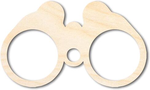 Unfinished Wood Binoculars Shape | DIY Craft Cutout | up to 46" DIY 36" / 3/4" in Saudi Arabia