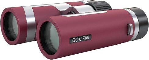 ZOOMR 10x34 Binoculars for Adults — Durable & Compact Binoculars w/Smartphone Adapter, Magnesium Housing, Anti-Fog & Multi-Coated Lens — for Travel, Nature, Festivals - Ruby Red in Kuwait