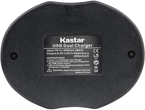 Kastar Battery 2 Pack and Dual Charger for Olympus BLS-1 PS-BLS1 and Olympus E-400 E-410 E-420 E-450 Olympus E-600 E-620 Olympus E-P1 E-P2 E-P3 Olympus E-PL1 E-PL1s E-PL3 Olympus E-PM1 Camera in Saudi Arabia