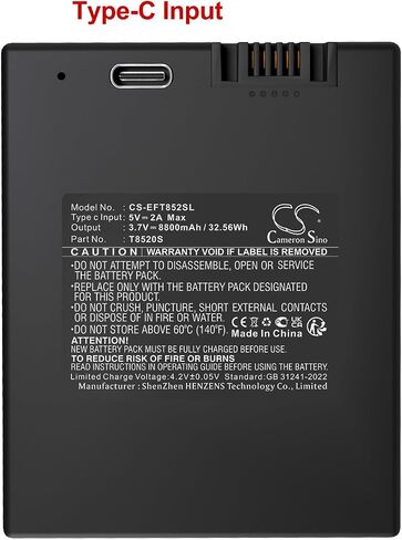 بطارية لـ Eufy E330 ، Eufycam 3 ، S230 3-in-1 الفيديو الذكي القفل A ، S330 ، S330 Eufycam ، صندوق التوصيل الذكي ، Thank Lock Touch ، T8520 ، T8520S PN: EUFY T8520S 10500MAH / 38.85WH in Kuwait
