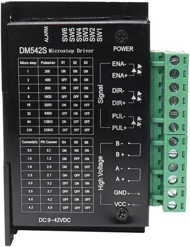 5pcs Micro Step Driver DM542S لـ 23 Motor Stepper Driver 9-42VDC Max ، 57 Series Stepper Motor in Kuwait