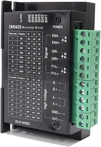 5pcs Micro Step Driver DM542S لـ 23 Motor Stepper Driver 9-42VDC Max ، 57 Series Stepper Motor in Kuwait