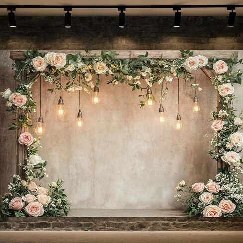 10x8ft Country Wedding Photography Backdrop Rustic Barn Door Photography Backdrop Farmhouse Pink Flower Cabin Wooden Birthday Baby Shower Wedding Bridal Party Banner Photo Booth Props Background in Saudi Arabia