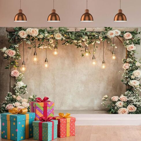 10x8ft Country Wedding Photography Backdrop Rustic Barn Door Photography Backdrop Farmhouse Pink Flower Cabin Wooden Birthday Baby Shower Wedding Bridal Party Banner Photo Booth Props Background in Saudi Arabia