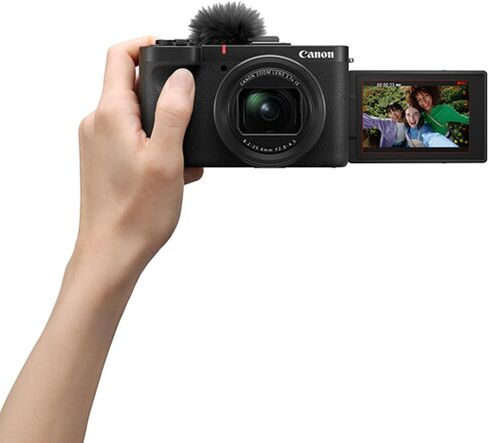 Canon PowerShot V1 Digital Camera + 64GB Extreme Speed Memory, HG-100 Stabilizing Grip W/BR-E1 Remote, Case, Software, and More (Vlogging Bundle) (Renewed) in Saudi Arabia