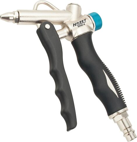 HAZET 2-Way Blow-Out Gun 9040-4 - Air Connection on Head or Handle, Suitable for Removing Fine Dirt in Hard-To-Reach Places - with Robust Aluminum Housing in Kuwait