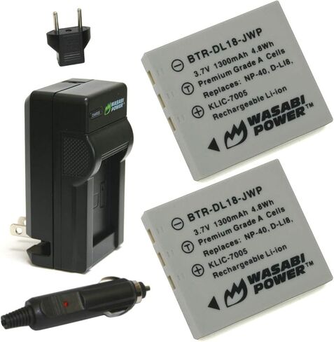Wasabi Power Battery (2-Pack) and Charger for Kodak KLIC-7005 and Kodak EasyShare C763 in Saudi Arabia