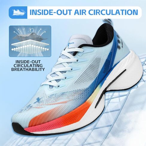 Mens Running Shoes Walking Tennis Shoes for Athletic Workout Gym Casual Non Slip Training Sneakers Breathable Knit Upper Indoor Outdoor in Saudi Arabia
