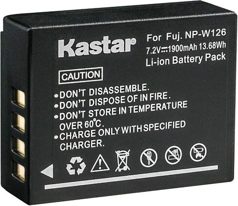 Kastar 2-Pack Battery Replacement for Fujifilm NP-W126 NP-W126s Battery, BC-W126 Charger, Fujifilm X100F X100V HS30EXR HS33EXR HS35EXR HS50EXR X-PRO1 X-PRO2 X-A1 X-A2 X-A3 X-A5 X-A7 X-A10 Camera in Saudi Arabia