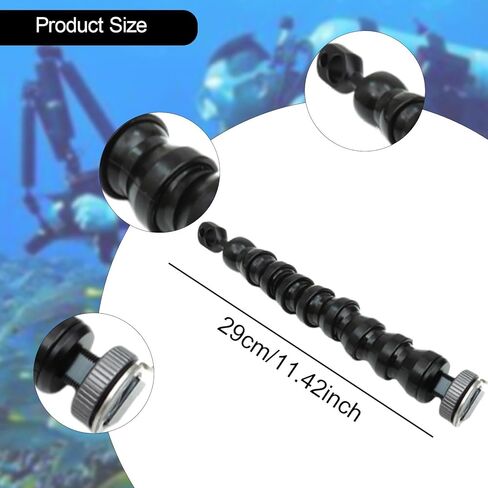 Underwater Camera Light Arm Light Mount Joint Universal for Rig with Steel Wire for Snorkeling Lamp Arm Diving Photography, 6 Joints(10 Joints) in Saudi Arabia