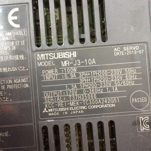 Davitu Motor Controller - MR-J3-10A 80% appearance good working condiiton, 3 months warranty, in stock in Saudi Arabia
