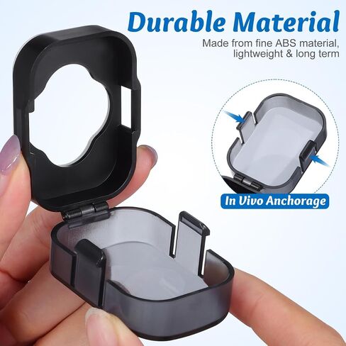 Garneck 3 Pcs Door Knob Safety Cover for Kids Toddler- Plastic Child Proof Deadbolt Protector Reusable Anti-Lock Door Lock Covers for Baby, Easy to Install in Saudi Arabia
