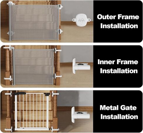 2SET,Stairway Baby Gate Mounting Kit, No-Drill Banister Adapter – Fits Posts 1.5" to 3.5" Wide, Universal Adapter for Pressure or Hardware-Mounted Gates in Saudi Arabia