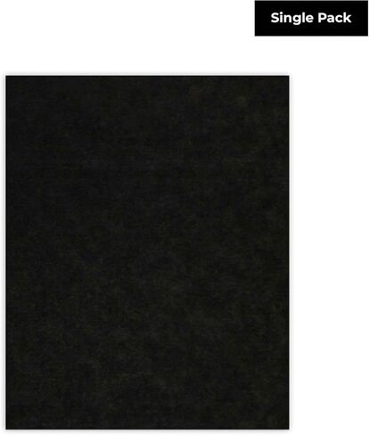 CountryArtHouse Black Suede Acid Free 8x10 Backing Board - Uncut Photo Mat Board - 1 Sheet in Kuwait