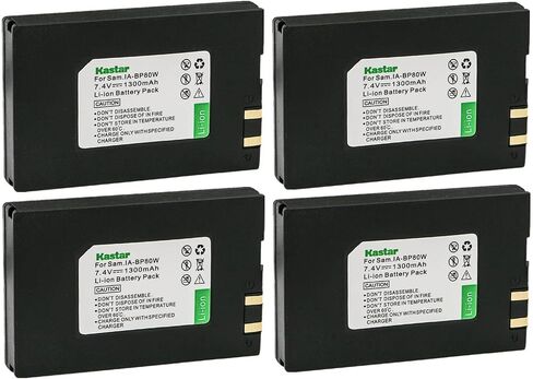 Kastar IA-BP80W Battery 1-Pack Replacement for Samsung IA-BP80W, IA-BP80WA Battery, Samsung SC-DX100, SC-DX103, SC-DX105, SC-DX200 Camera in Saudi Arabia