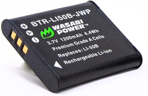 Wasabi Power Battery for Olympus LI-50B & Stylus 1020, 1030, 9010, SP-720UZ iHS, SP-800UZ, SP-810UZ, SZ-11, SZ-12, SZ-15, SZ-16 iHS, SZ-20, SZ-30MR, SZ-31MR iHS, Tough 6000, 6020, 8000, 8010 and More in Saudi Arabia