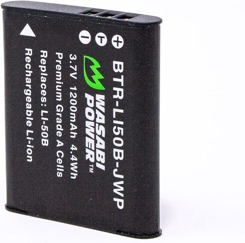 Wasabi Power Battery for Olympus LI-50B & Stylus 1020, 1030, 9010, SP-720UZ iHS, SP-800UZ, SP-810UZ, SZ-11, SZ-12, SZ-15, SZ-16 iHS, SZ-20, SZ-30MR, SZ-31MR iHS, Tough 6000, 6020, 8000, 8010 and More in Saudi Arabia