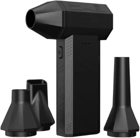 X3Mini Turbo Fan (v1.1) ، 110،000 دورة في الدقيقة ، USB-C القابلة لإعادة الشحن ، وسرعة الرياح 100 ميل في الساعة في الفوهة ، والضغوط والمحمولة ، والمرفقات متعددة الأسماء ، والأسود in Kuwait