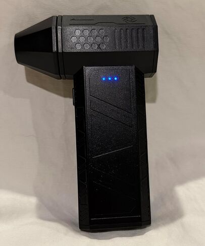 X3Mini Turbo Fan (v1.1) ، 110،000 دورة في الدقيقة ، USB-C القابلة لإعادة الشحن ، وسرعة الرياح 100 ميل في الساعة في الفوهة ، والضغوط والمحمولة ، والمرفقات متعددة الأسماء ، والأسود in Kuwait