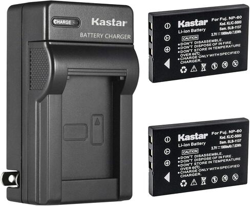 استبدال شاحن بطارية Kastar AC لـ Toshiba NP-60 PDR-BT3 ، Toshiba Camileo S10 ، Allegretto 5300 ، PDR-5300 ، PDR-T20 ، PDR-T30 in Saudi Arabia