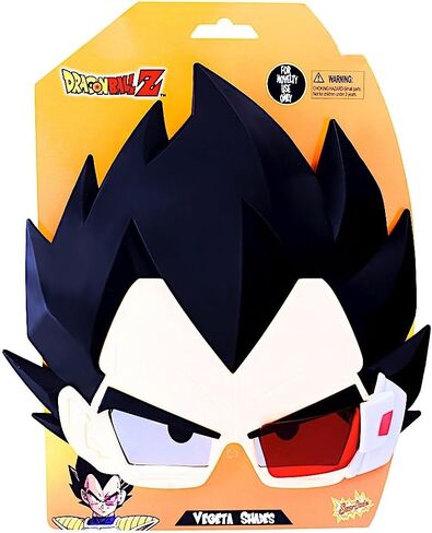 Costume Sunglasses Dragon Ball Z Goku Sun-Staches Party Favors UV400 Black, 8" in Saudi Arabia