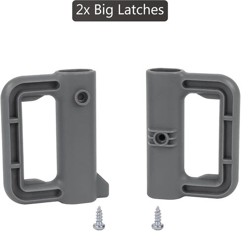 Reinforced Retractable Baby Gate Replacement Parts Retractable Pet Gates Hardware Mounted Baby Gate for Doorway Full Set Hardware Reinforced Strips Dog Gates Screws Replacement, Black in Kuwait