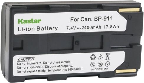 بطارية Kastar BP911 (حزمة واحدة) لـ Canon BP-911 و BP-911K و BP-914 و BP-915 و Canon ES6500V و ES7000ES و ES7000V و ES8000V و ES8100V و ES8200V و ES8400V و ES8600 in Kuwait