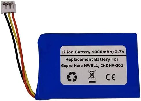 بديل للبطارية التوافق مع GOPR O HERO HWBL1 ، ChDHA-301 ، PR-062334 in Saudi Arabia