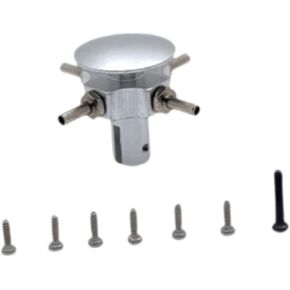 RC Rotor Head for K124 K170 Lightweight Spare Parts Tear Resistant Practical Aluminum Functional Premium with Screws Replace, Silver in Kuwait