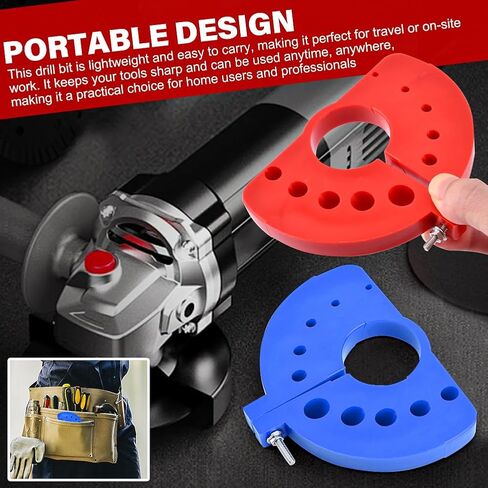 2pcs بتات الحفر البطيلة بت دورات الحفر البطيلة متعددة الحجم بتركات مطحنة لطاحونة زاوية الشفرة العملاقة (اللون: أحمر+أزرق) in Kuwait