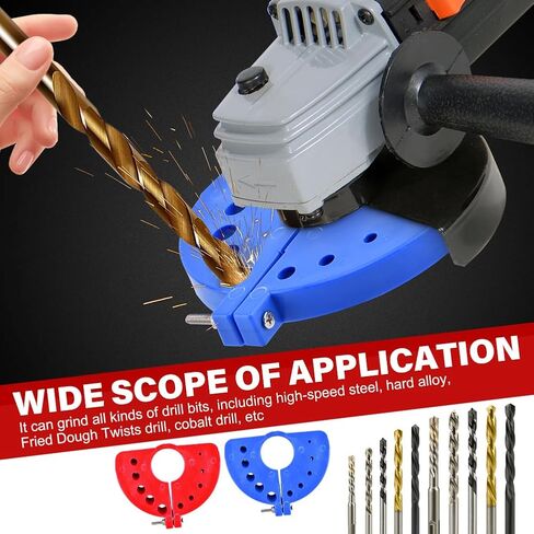 2pcs بتات الحفر البطيلة بت دورات الحفر البطيلة متعددة الحجم بتركات مطحنة لطاحونة زاوية الشفرة العملاقة (اللون: أحمر+أزرق) in Kuwait