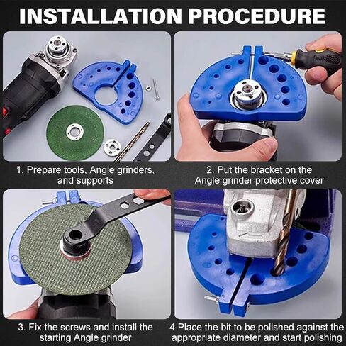 2pcs بتات الحفر البطيلة بت دورات الحفر البطيلة متعددة الحجم بتركات مطحنة لطاحونة زاوية الشفرة العملاقة (اللون: أحمر+أزرق) in Kuwait