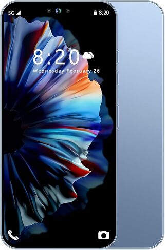 هاتف خلوي I14 Pro MAX غير مقفل، هاتف ذكي طويل عمر البطارية 6.82 بوصة، هواتف غير مقفلة عالية الدقة، 6+256 جيجابايت Android 13.0 مع بطاقة ذاكرة 128 جيجا، شريحة SIM مزدوجة/قفل بصمة الإصبع/معرف الوجه/نظام تحديد المواقع (أسود) in Saudi Arabia