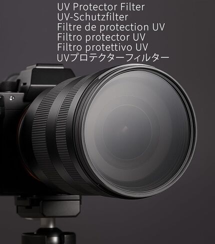 UV Protector Filter Compatible with FUJIFILM XF 56mm f/1.2 R WR Lens – Absorbs Ultraviolet Light, Reduces Bluish Cast of Daylight, Prevents Dust, Moisture & Scratches in Saudi Arabia