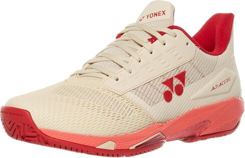أحذية التنس النسائية Yonex Ad -Accel - البيج/الوردي - الحجم 10 in Kuwait