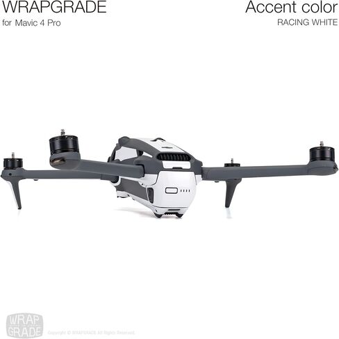 WRAPGRADE Partial Wraps Compatible with DJI Mavic 4 Pro Accent Color (Stealth Black) in Saudi Arabia