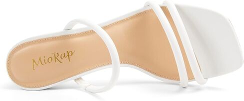Square Open Toe Heels for Women Strappy Chunky Block Heeled Wedding Comfort Dressy Slides Sandals in Kuwait