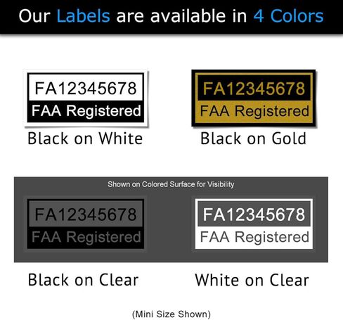 Mavic Air - حزمة تحديد الطائرات بدون طيار FAA - ملصقات (3 مجموعات من 3) in Kuwait
